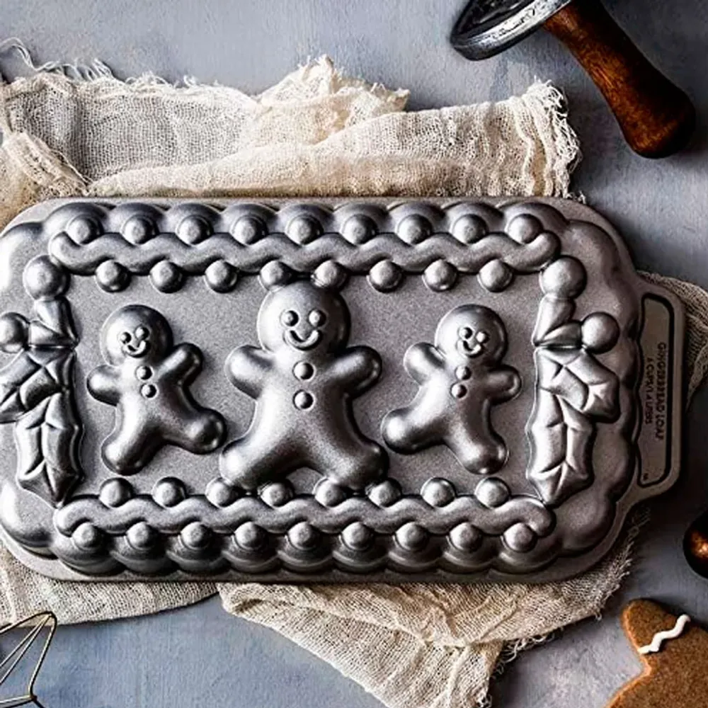 Stampo per pan di zenzero alluminio, pagnotta familiare, articoli nordici con Spatola e Sac Poche
