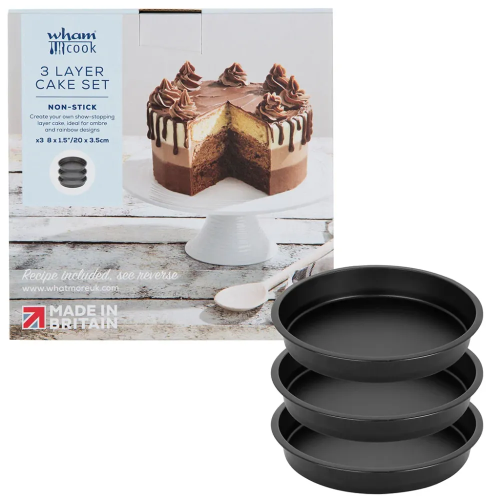 Set di 3 stampi per torta 20 cm Wham® Cook