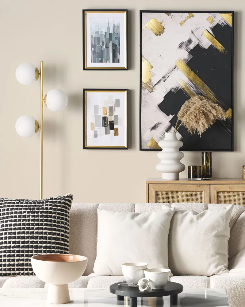Stampa da parete Incorniciata BAMAKO Rettangolare 30 x 40 cm Urbano Grigio