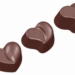 Stampo per cioccolato Schneider - cuore 3 figure diverse 275 x 135 x 24 mm / 29 x 345 x 17 mm 12 g 3 x 7 pezzi 421576