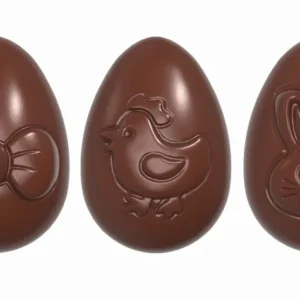 Stampo per cioccolato Schneider - esiguo uovo divertente 3 figure 275 x 175 x 24 mm - stampo doppio / 33 x 23 x 12 mm 2 x...