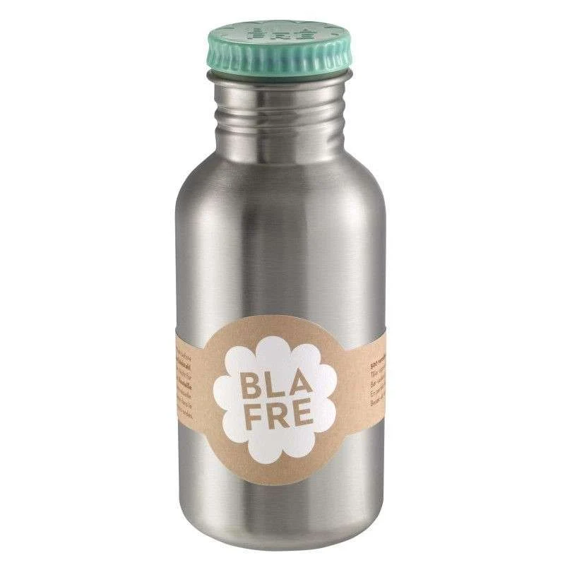 Blafre Bottiglia per bevande acciaio - 500 ml. (Blu-verde)