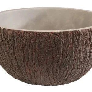 Ciotola APS -COCONUT- Ø 23 cm altezza: 125 cm cemento 22 litri con fondo adatto ai mobili 30021