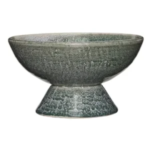 Ciotola ceramica blu petrolio Groove Hübsch - 25cm