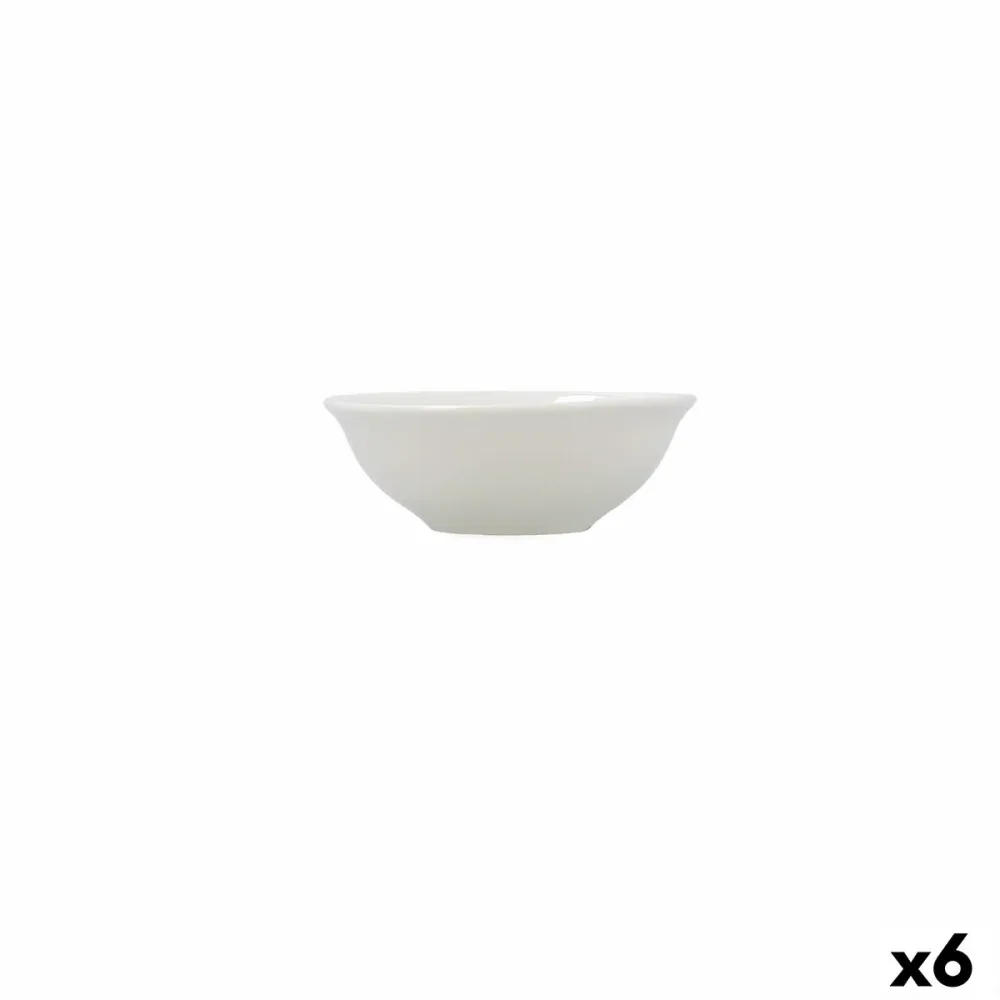 Ciotola per Aperitivi Bidasoa Harmony Hydrozero Bianco Ceramica (6 Unità)