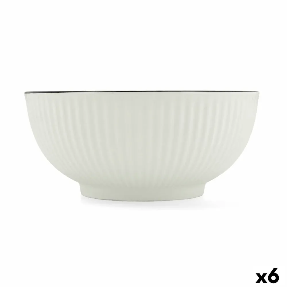 Ciotola per Aperitivi Quid Gastro Black Bianco Nero Ceramica (6 Unità)