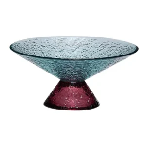 Ciotola vetro blu bonbon misura M Hübsch - 15cm