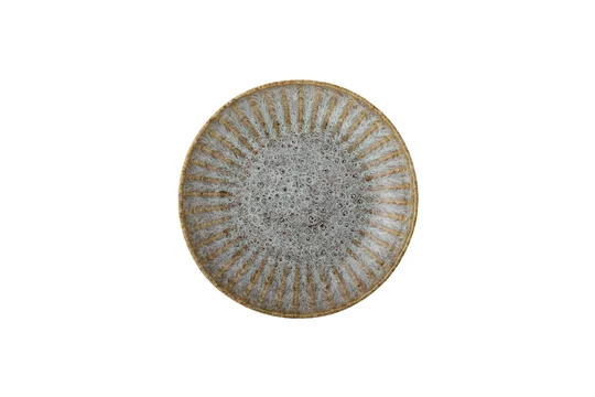 Piatto per la pasta gres sabbia forma di fiore Bloomingville - 22cm