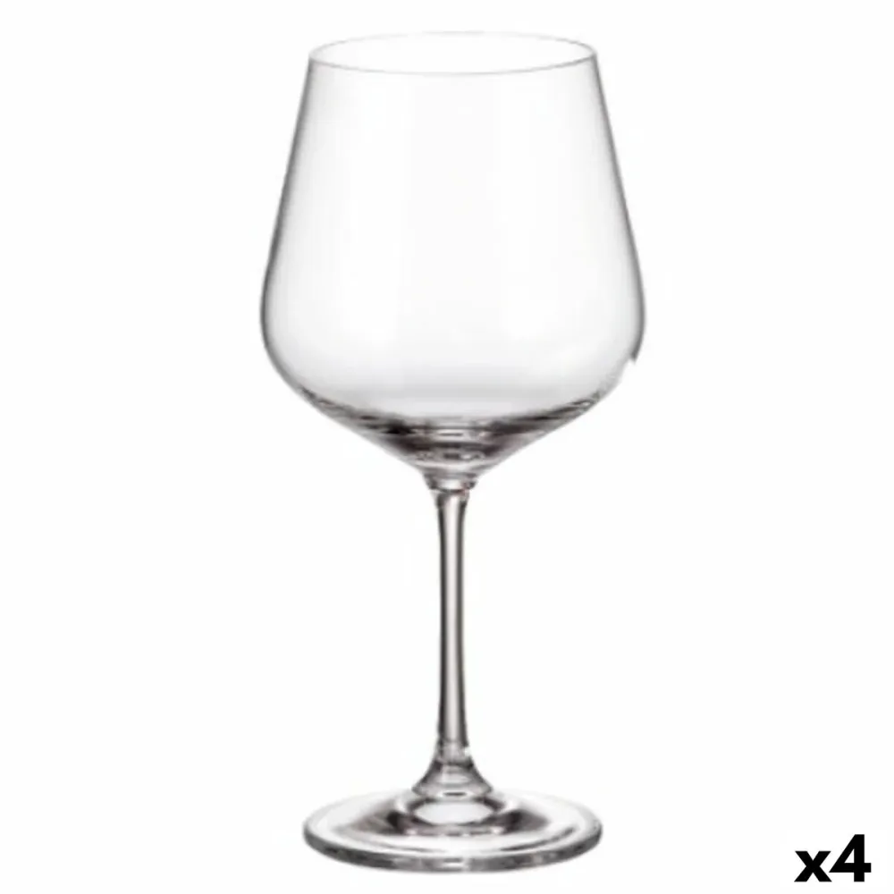 Set di calici da vino Bohemia Crystal Sira 600 ml 6 Pezzi (6 Unità) (4 Unità)