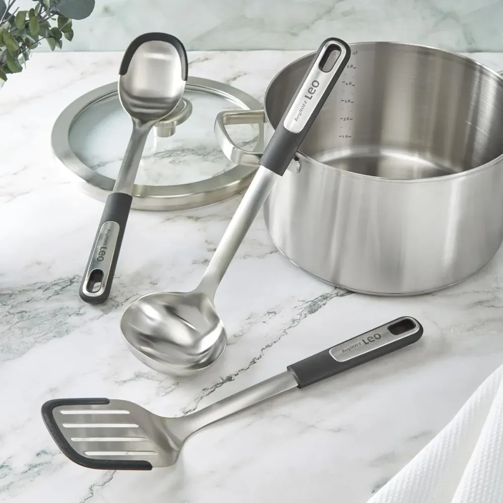 Set da cucina Berghoff con cucchiaio da servizio, mestolo e spatola forata