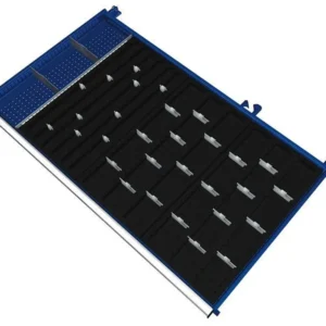 Set materiale di suddivisione KLW per cassetti altezza vano 50 mm armadio SKB dimensioni armadio 1201 x 750 mm L x P SKB-B...
