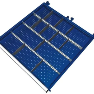 Set materiale di suddivisione KLW per cassetti altezza vano 50 mm armadio SGB dimensioni armadio 725 x 750 mm L x P SGB-B0...