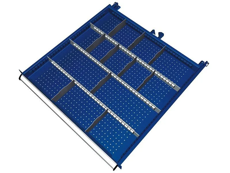 Set materiale di suddivisione KLW per cassetti altezza vano 50 mm armadio SGB dimensioni armadio 725 x 750 mm L x P SGB-B0...