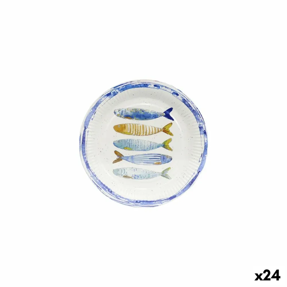 Set di piatti Inde 20 cm 10 Pezzi (24 Unità)
