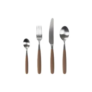 Set di 16 posate Renoir acciaio inox marrone Pomax - 24cm