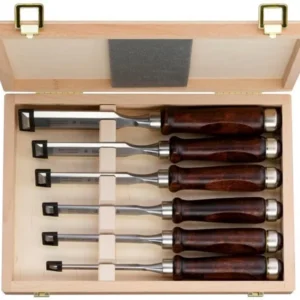 Set Ulmia 6 scalpelli (167) scatola di legno 105.352