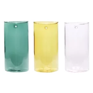 Set di 3 vasi vetro multicolore Popsicle Hübsch - 20cm