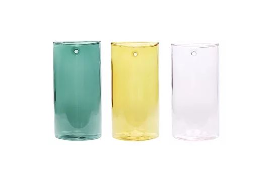 Set di 3 vasi vetro multicolore Popsicle Hübsch - 20cm