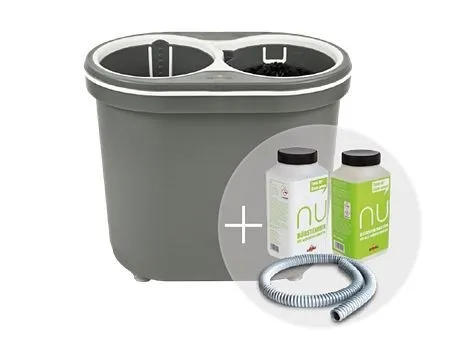 Spülboy lavabicchieri NU water+ portatile e detergente grigio 1700146