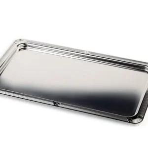 Teglia APS GN 1/2 -PROFI LINE- 325 x 265 cm altezza: 15 cm acciaio inossidabile 18/10 lucidato specchio con bordo decorati...