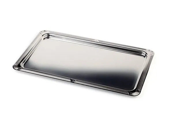 Teglia APS GN 1/2 -PROFI LINE- 325 x 265 cm altezza: 15 cm acciaio inossidabile 18/10 lucidato specchio con bordo decorati...