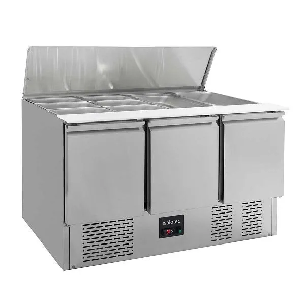 Vaiotec EASYLINE Saladette 700 / 3 volte con coperchio incernierato 1365x70x85 cm 10019
