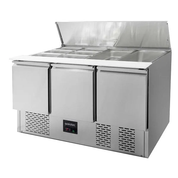 Vaiotec EASYLINE Saladette 700 / 3 volte con coperchio incernierato 1365x70x85 cm 10019