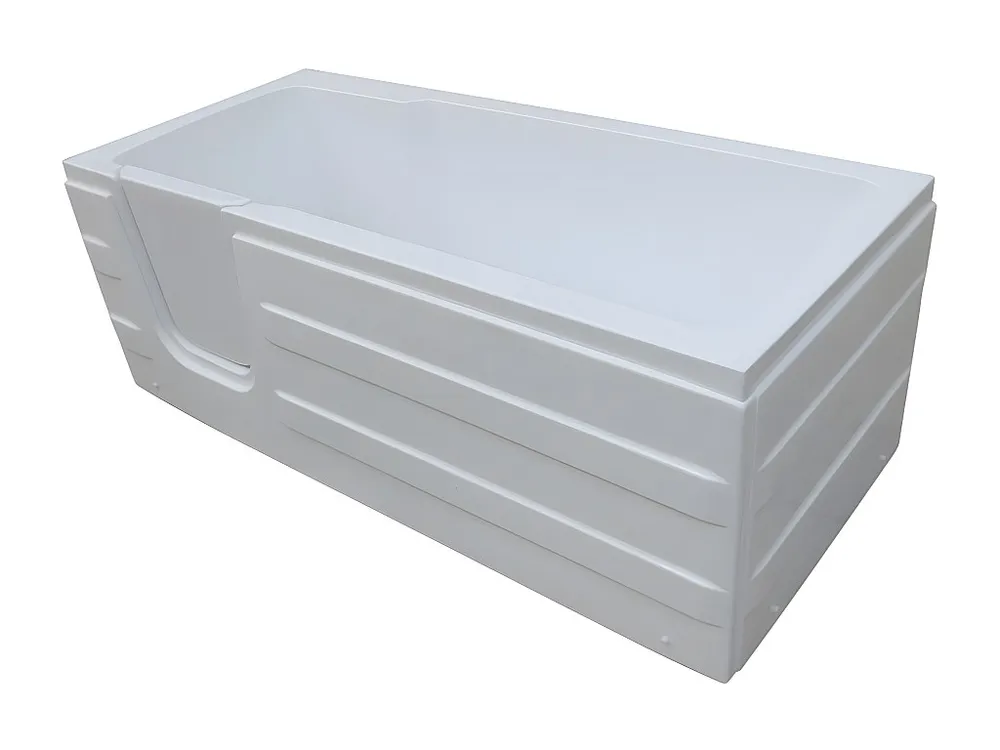 Vasca angolare angolo sinistra Sportello Sifone incluso 235l 170 x 76 x 62 cm SERVEE
