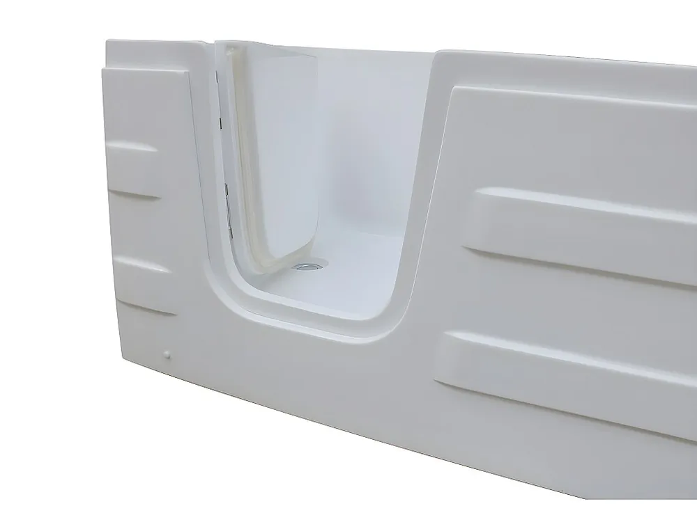 Vasca angolare angolo sinistra Sportello Sifone incluso 235l 170 x 76 x 62 cm SERVEE