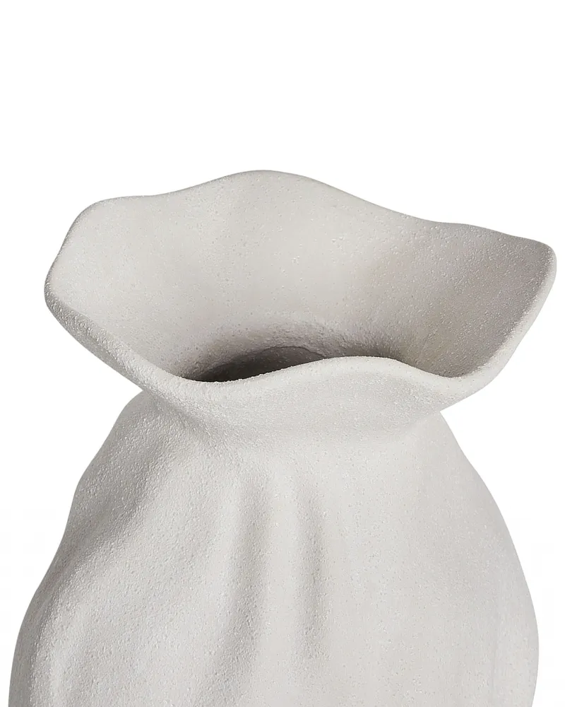 Vaso da fiori CATTAIL Ceramica Bianco sudicio