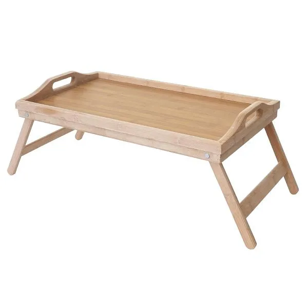 Vassoio Mendler HWC-B88 vassoio da portata vassoio legno vassoio per la colazione vassoio decorativo bambù 21x64x30cm 60736