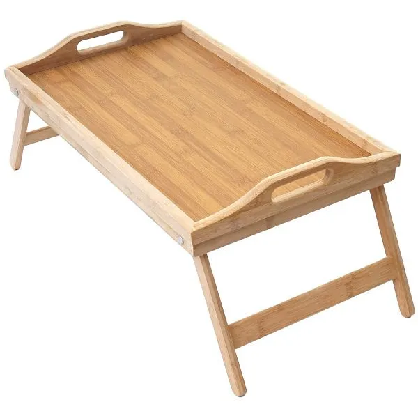 Vassoio Mendler HWC-B88 vassoio da portata vassoio legno vassoio per la colazione vassoio decorativo bambù 21x64x30cm 60736