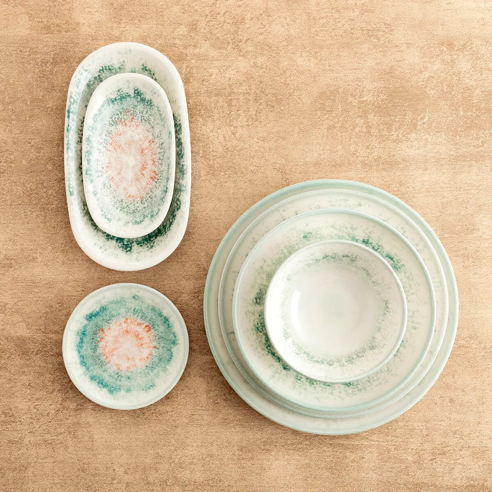 Vassoio per aperitivi Bidasoa Kai Hydrozero Bianco 19 x 11 cm (6 Unità)