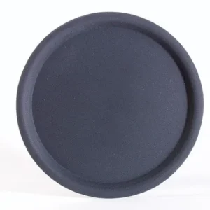 Vassoio da portata APS -HAPPY HOUR- Ø 38 cm altezza: 15 cm plastica rinforzata con fibra di vetro nero superficie antisciv...