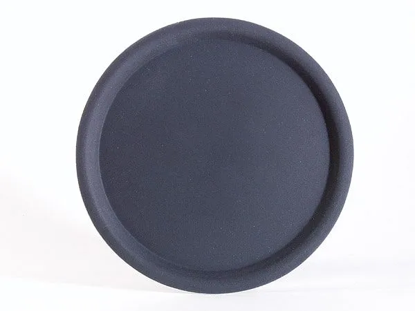 Vassoio da portata APS -HAPPY HOUR- Ø 38 cm altezza: 15 cm plastica rinforzata con fibra di vetro nero superficie antisciv...