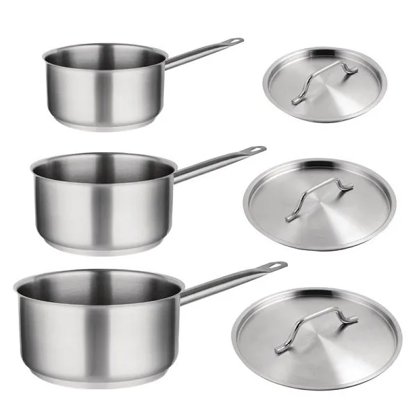 Vogue Cucina come un professionista Set di 3 pentole acciaio inossidabile SA617