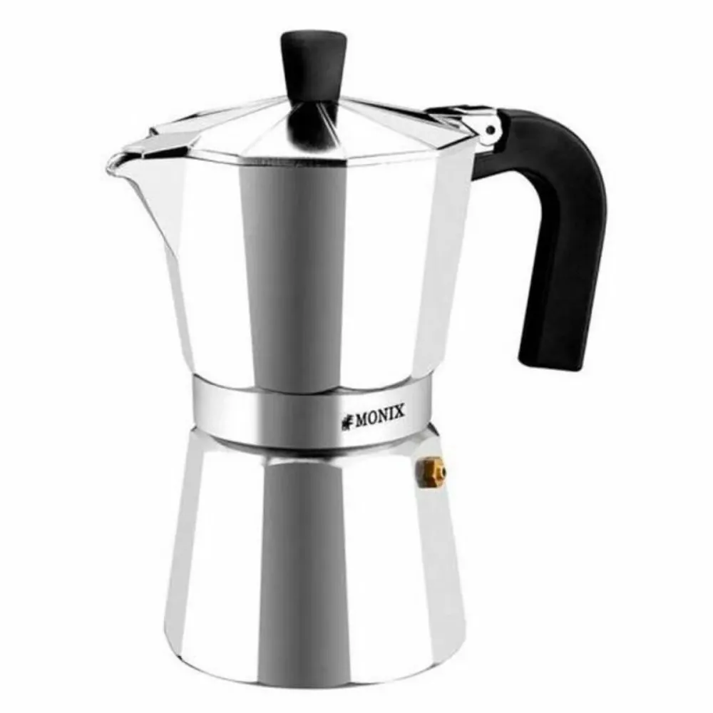 Caffettiera Italiana Monix Braisogona_M620009 Argento Alluminio 9 Tazze