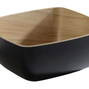 Ciotola APS GN 1/6 -FRIDA- 176 x 162 cm altezza: 75 cm melamina interno: aspetto legno esterno: nero 84584
