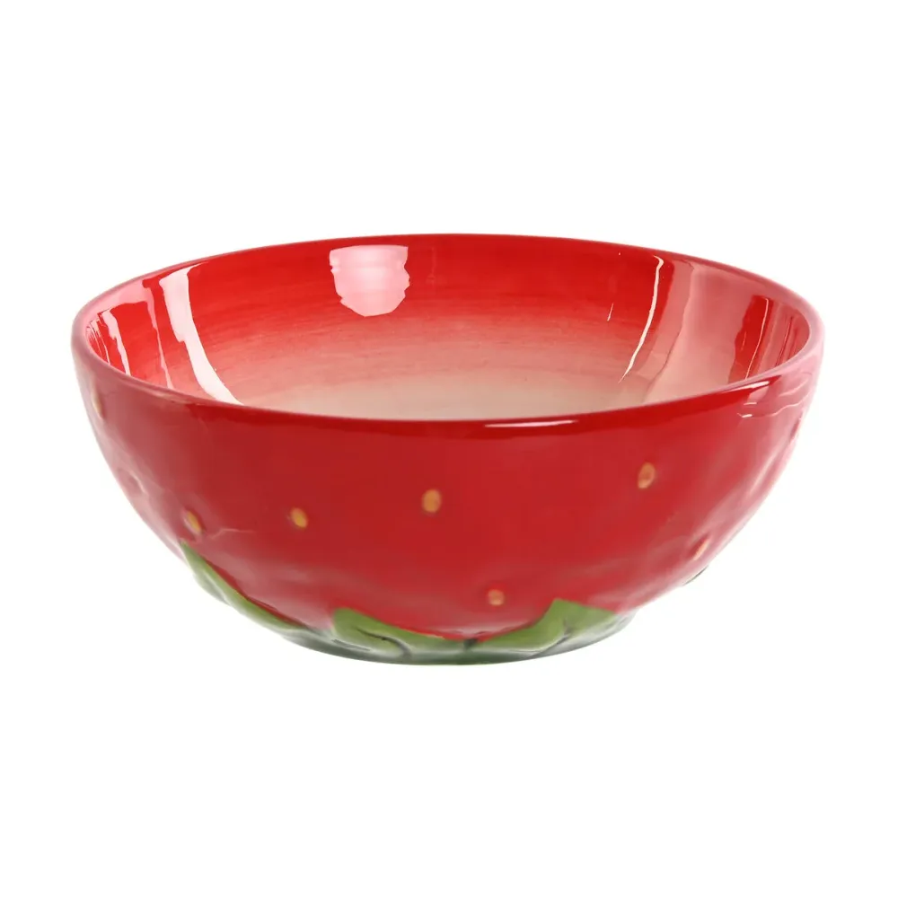 Ciotola Home ESPRIT Rosso Gres Recente 15,4 x 15,4 x 6 cm