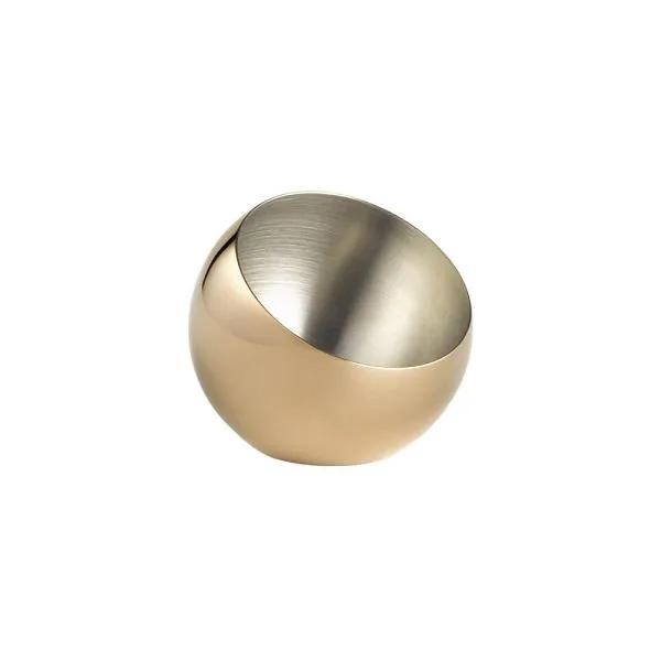 Ciotole APS "SPHERE" set da 3 Ø 8 cm altezza 7 cm 01 litro acciaio inossidabile aspetto rame 40771