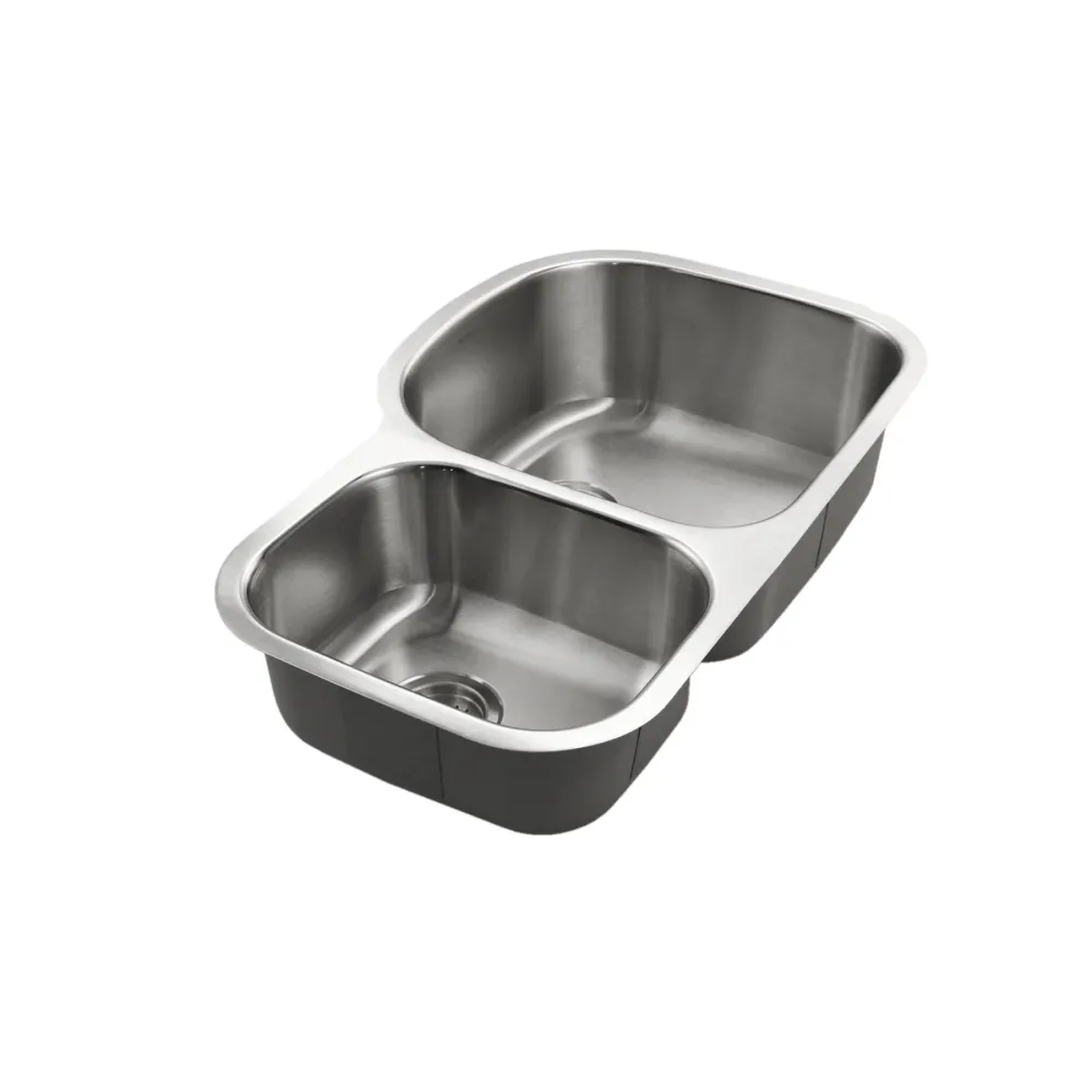 Houzer Eston Series 32" Inossidabile Steel Undermount 30/70 Double Bowl Kitchen Sink