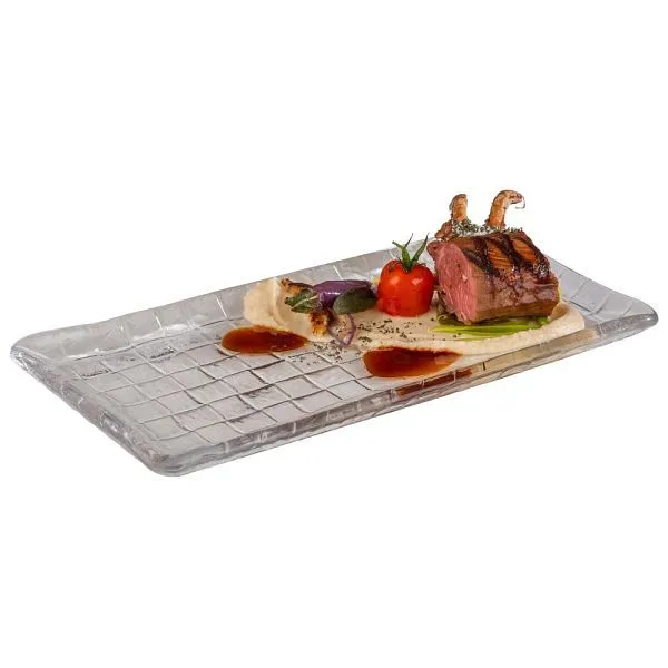 Piatto APS / tagliere per sushi -TAKASHI- 295 x 155 altezza: 15 cm trasparente 40906