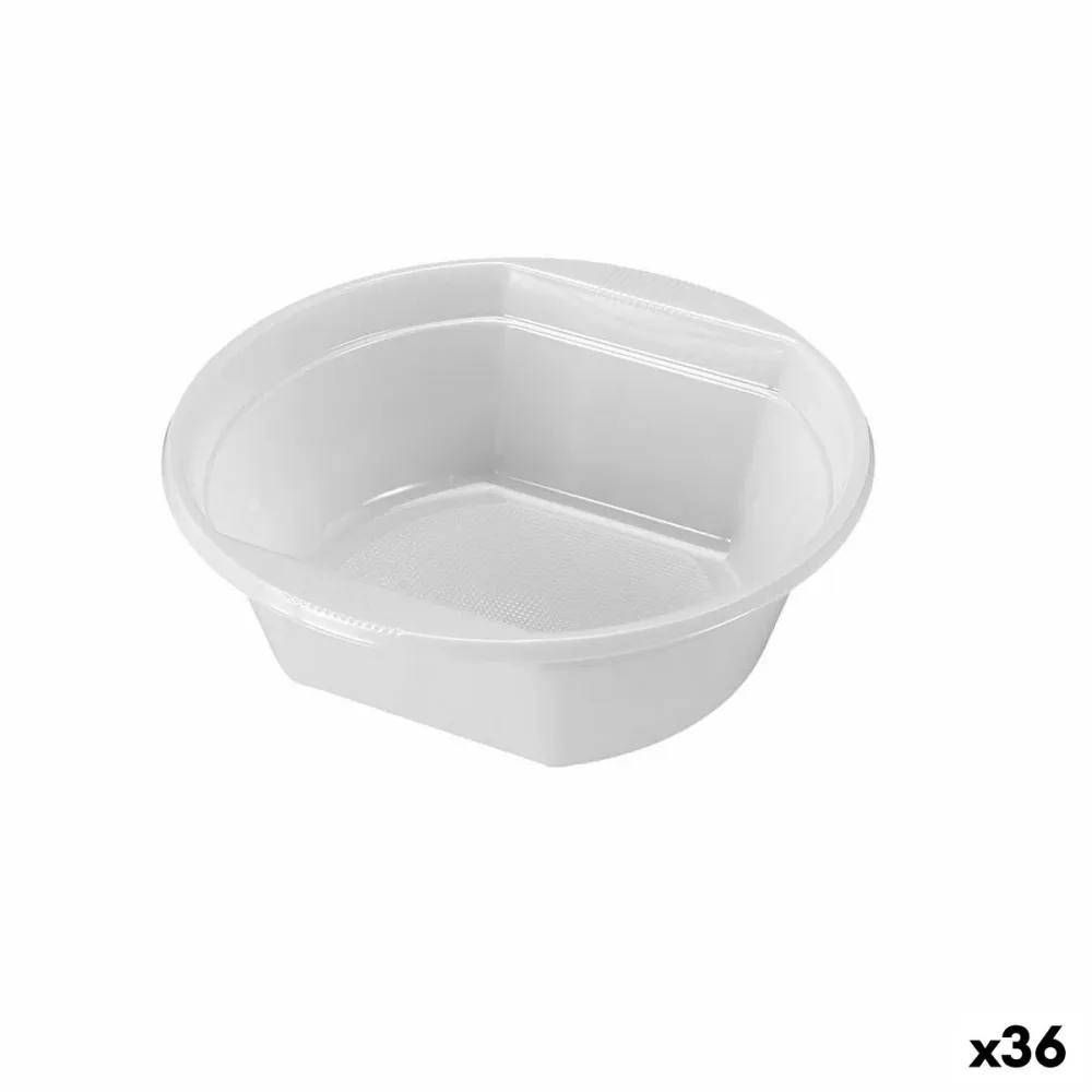 Set di ciotole riutilizzabili Algon 500 ml Bianco Plastica 6 Pezzi (36 Unità)