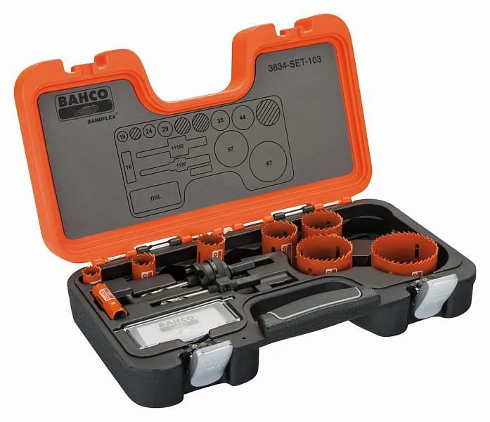 Set seghe tazza Bahco 11 pezzi 3834-SET-103