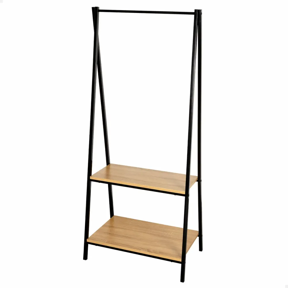 Appendiabiti con ripiano Max Home Acciaio Melammina Truciolare Minimalista 64 x 150 x 40 cm con Angoli Elastici