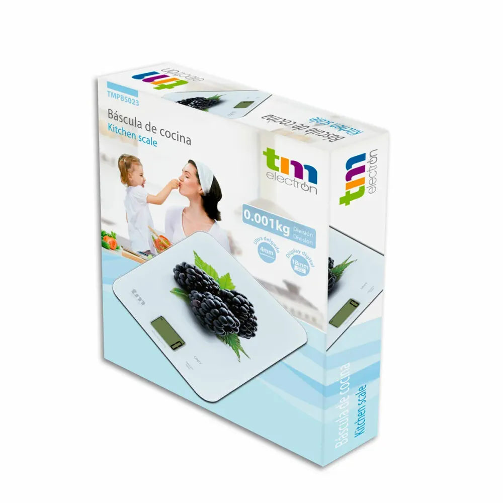 bilancia da cucina TM Mora 8 kg (22,4 x 18,5 cm) Acciaio Inossidabile