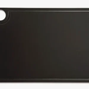 Tagliere bar nero con canale e appendino 377 x 277 mm per Cucina Domestica