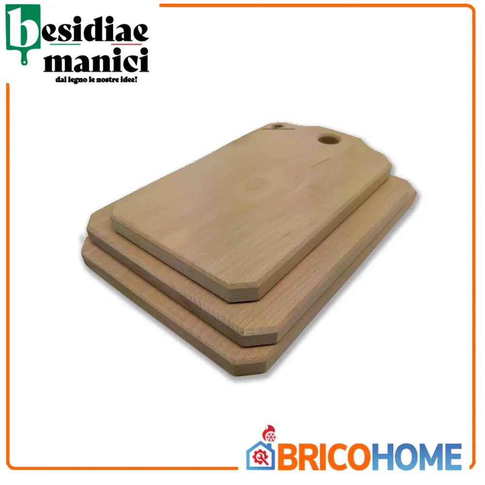 Tagliere Multiuso Tagliere Legno di faggio massello L29 x P17 x H2 cm on Sale