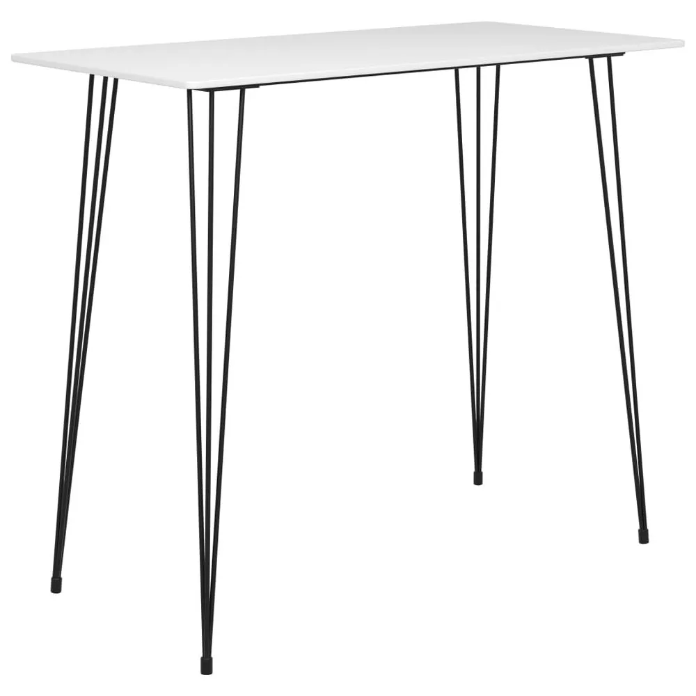 Design Moderno e Funzionale Tavolo da Bar Bianco 120x60x105 cm