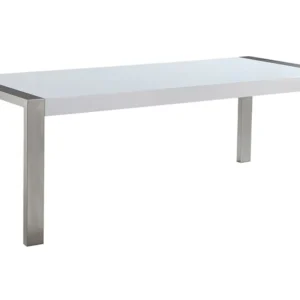 Dining Table 220 x 90 cm White Grey ARCTIC I